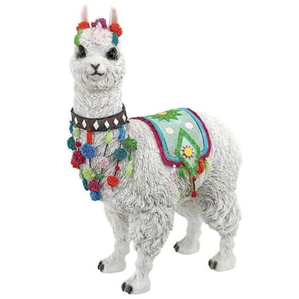 Accent Decor | Andes Alpaca Of Rainbow Mountain Statue Accent Decor Accent Decor