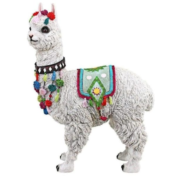 Accent Decor | Andes Alpaca Of Rainbow Mountain Statue Accent Decor Accent Decor