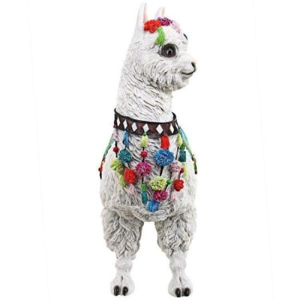 Accent Decor | Andes Alpaca Of Rainbow Mountain Statue Accent Decor Accent Decor