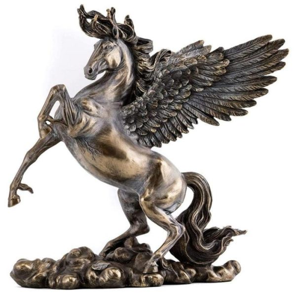 Accent Decor | Bronze Greek Flying Horse Pegasus Statue Accent Decor Accent Decor