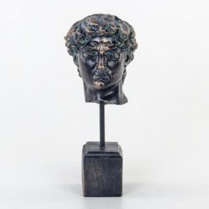 Accent Decor | Bronzed Noir David Bust Statue Accent Decor Accent Decor