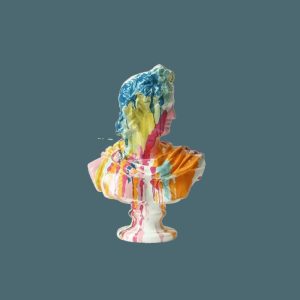 Accent Decor | Colorful Splash Paint Over David’s Plaster Sculpture Accent Decor Accent Decor