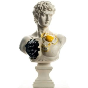 Accent Decor | David’s Bust "Have A Good F Day" With Scrambled Egg Sculpture Accent Decor Accent Decor