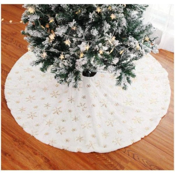 Accent Decor | Faux Fur Christmas Tree Skirt, 30" Accent Decor Accent Decor