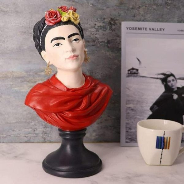 Accent Decor | Frida Kahlo Statue Bust Sculpture Accent Decor Accent Decor