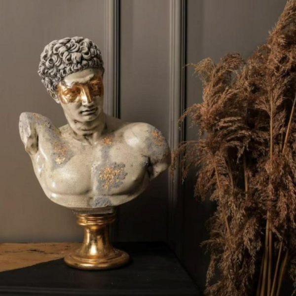 Accent Decor | Gray Stone Hermes Sculpture Accent Decor Accent Decor