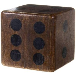 Accent Decor | Hand Carved Mango Wood Dice Accent Decor Accent Decor