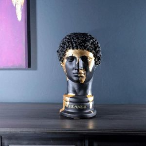 Accent Decor | Hand Crafted Gold Gilded Hermes Bust Statue Accent Decor Accent Decor