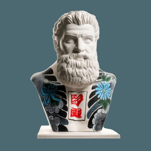 Accent Decor | Hercules And Yakuza Japanese Tattoo Sculpture Accent Decor Accent Decor