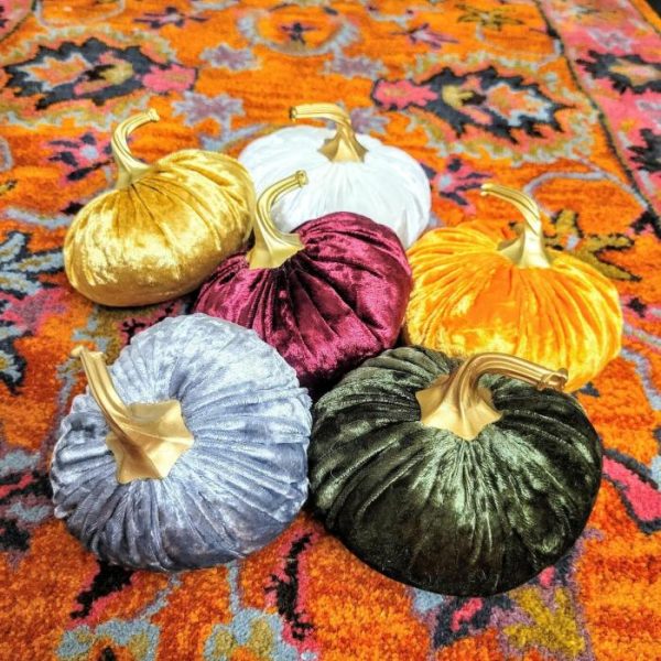 Accent Decor | Royal Velvet Pumpkins Set Of 6 Accent Decor Accent Decor