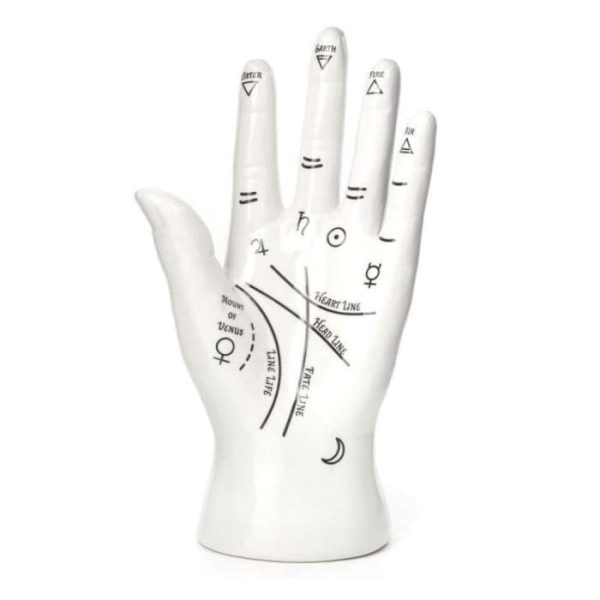 Accent Decor | White Palm Reader Jewelry Stand Accent Decor Accent Decor