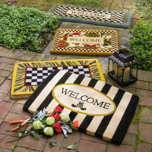 Accent Rugs | Awning Stripe Welcome Mat Accent Rugs Accent Rugs