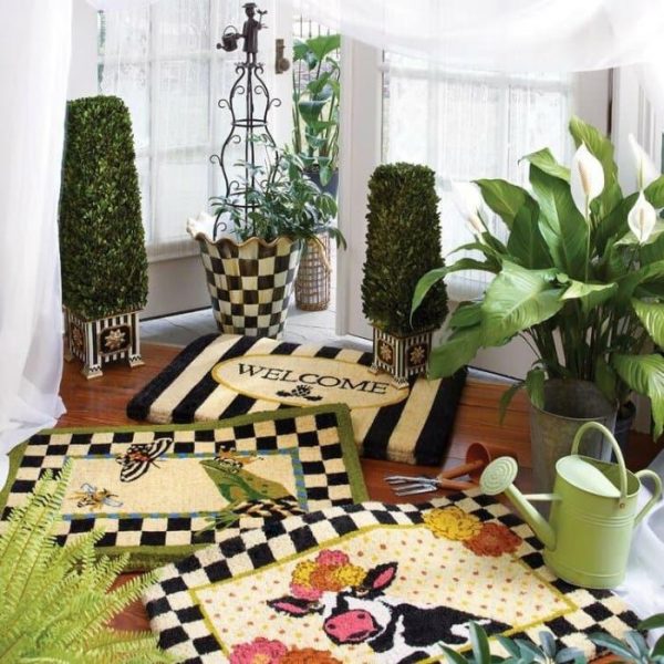 Accent Rugs | Awning Stripe Welcome Mat Accent Rugs Accent Rugs