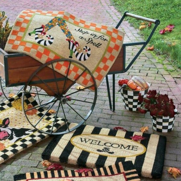 Accent Rugs | Awning Stripe Welcome Mat Accent Rugs Accent Rugs