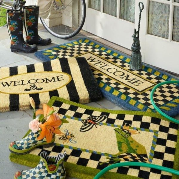 Accent Rugs | Awning Stripe Welcome Mat Accent Rugs Accent Rugs