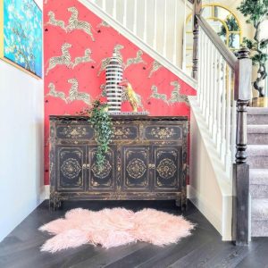 Accent Rugs | Baby Pink Mongolian Lamb Fur Rug Accent Rugs Accent Rugs