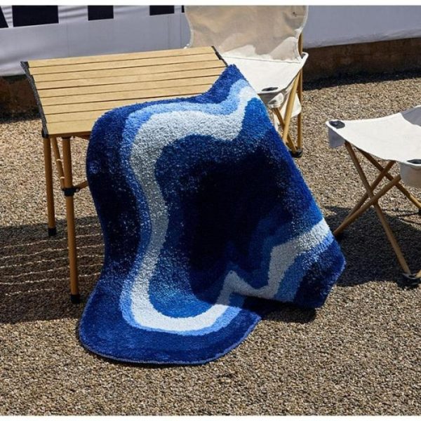 Accent Rugs | Blue Cloud Shaped Accent Rug Accent Rugs Accent Rugs