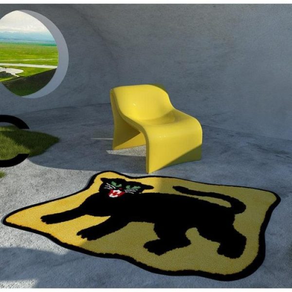 Accent Rugs | Grumpy Black Cat Accent Rug Accent Rugs Accent Rugs