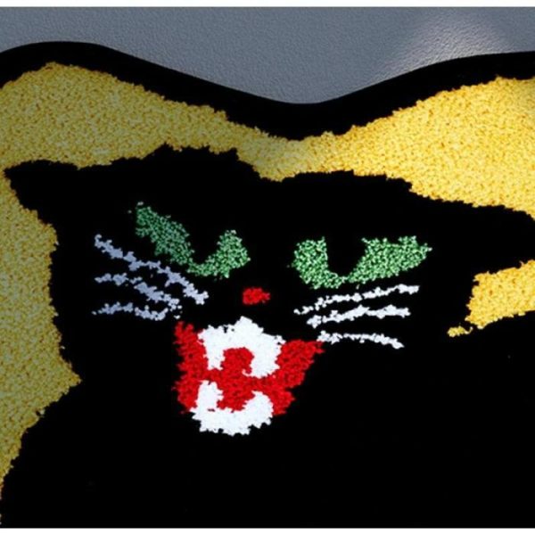 Accent Rugs | Grumpy Black Cat Accent Rug Accent Rugs Accent Rugs