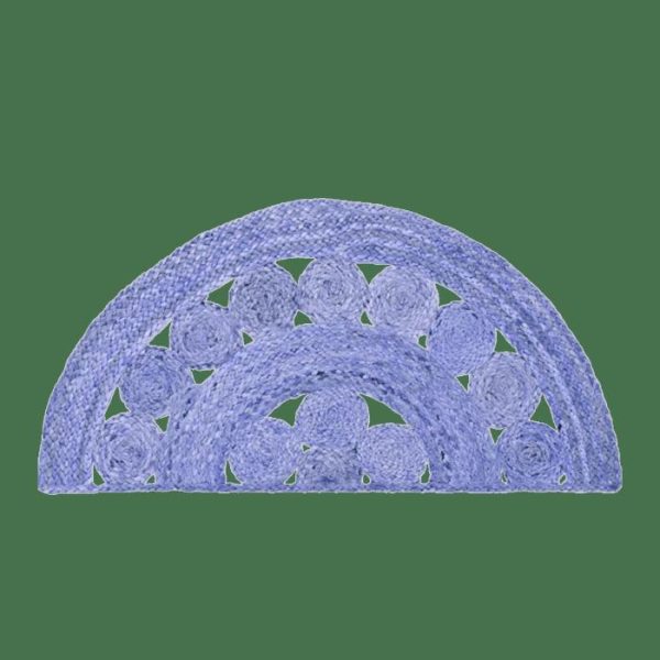 Accent Rugs | Half Circle Of Life Accent Jute Rug – Purple Accent Rugs Accent Rugs