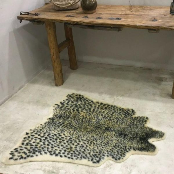 Accent Rugs | Leopard Print Faux Cowhide Skin Rug Accent Rugs Accent Rugs