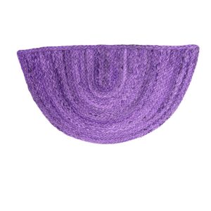 Accent Rugs | Purple Semi Circle Accent Jute Rug Accent Rugs Accent Rugs