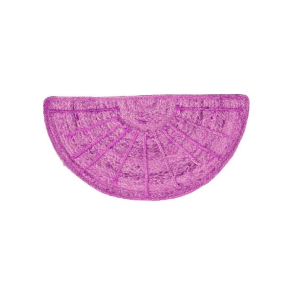 Accent Rugs | Sun Ray Semi Circle Jute Rug – Pink Accent Rugs Accent Rugs