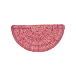 Accent Rugs | Sun Ray Semi Circle Jute Rug – Red Accent Rugs Accent Rugs