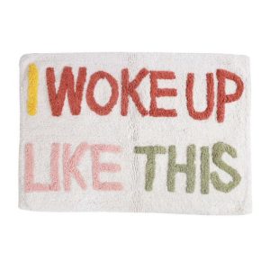 Bath | I Woke Up Like This Hand Tufted Cotton Bath Rug Bath Bath