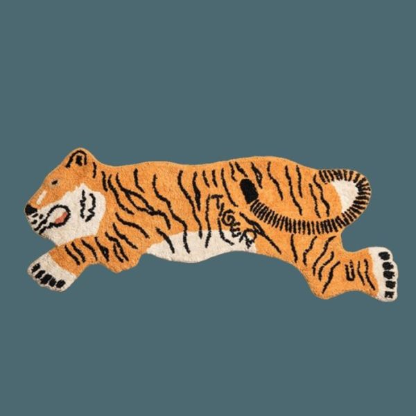 Bath Mats | Asian Tiger Shaped Cotton Rug Bath Mat Bath Mats Bath Mats