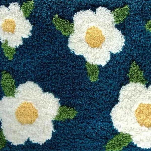 Bath Mats | Daisy In The Water Microfiber Bath Rug Bath Mats Bath Mats