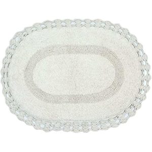 Bath Mats | Oval Shaped Crochet Reversible Bath Rug Bath Mats Bath Mats