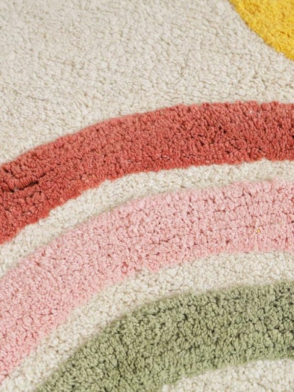 Bath Mats | Rainbow Design Hand Tufted Cotton Bath Mat Bath Mats Bath Mats