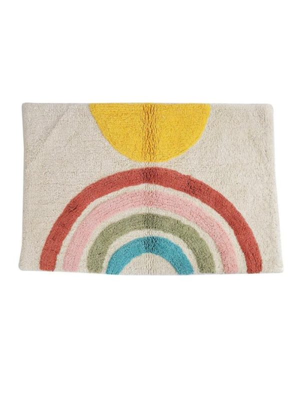 Bath Mats | Rainbow Design Hand Tufted Cotton Bath Mat Bath Mats Bath Mats