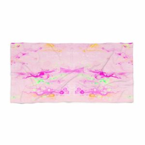 Bath | Pastel Pink Marble Beach Towel Bath Bath