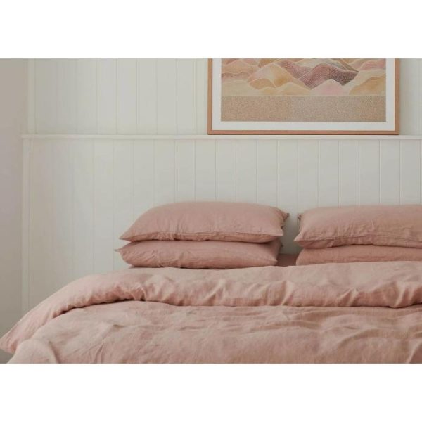 Bedding | 100% Pure Linen Duvet Cover Set – Clay, Twin US Bedding Bedding