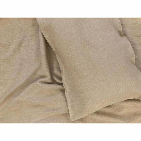 Bedding | 100% Pure Linen Duvet Cover Set – Natural Beige, Twin US Bedding Bedding