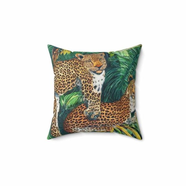 Bedding | Cartoon Tiger In The Jungle Spun Polyester Throw Pillow Bedding Bedding