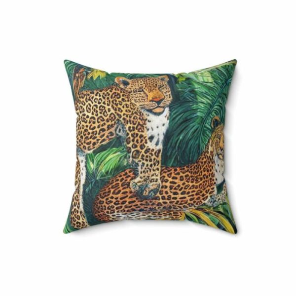 Bedding | Cartoon Tiger In The Jungle Spun Polyester Throw Pillow Bedding Bedding