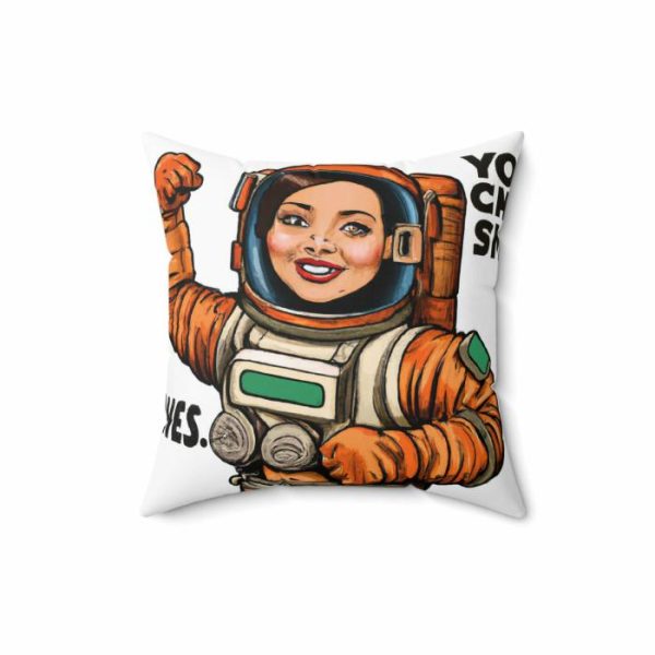 Bedding | Female Astronaut On Mars Printed Throw Pillow Bedding Bedding