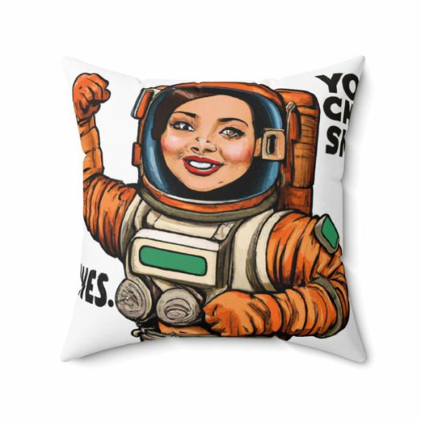 Bedding | Female Astronaut On Mars Printed Throw Pillow Bedding Bedding