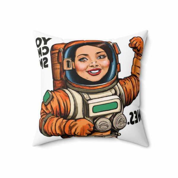 Bedding | Female Astronaut On Mars Printed Throw Pillow Bedding Bedding