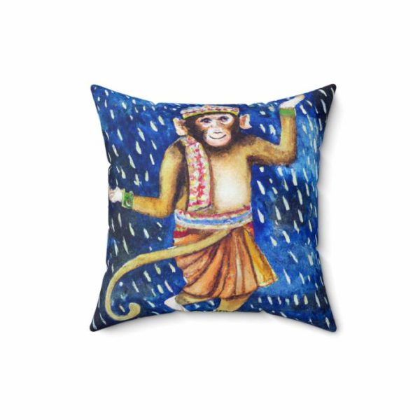 Bedding | Hanuman Monkey Dancing In The Night Rain Printed Throw Pillow Bedding Bedding