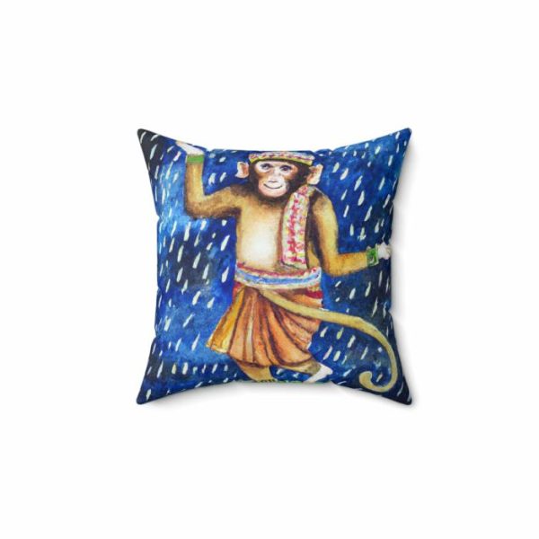 Bedding | Hanuman Monkey Dancing In The Night Rain Printed Throw Pillow Bedding Bedding