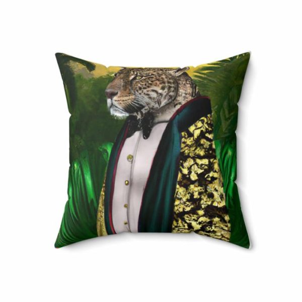 Bedding | Jungle King Portrait Printed Throw Pillow Bedding Bedding