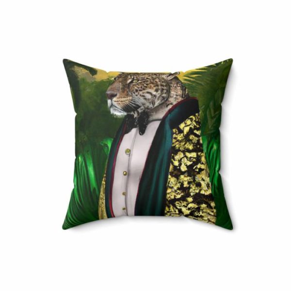 Bedding | Jungle King Portrait Printed Throw Pillow Bedding Bedding