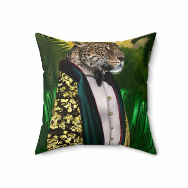 Bedding | Jungle King Portrait Printed Throw Pillow Bedding Bedding