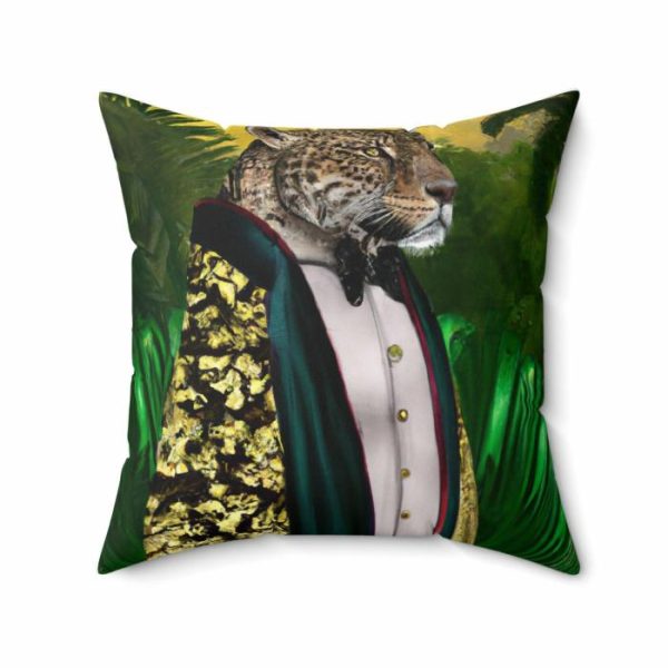 Bedding | Jungle King Portrait Printed Throw Pillow Bedding Bedding