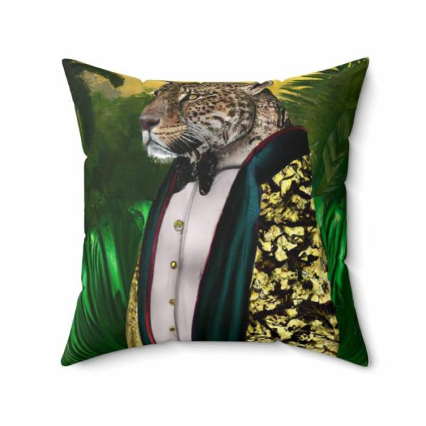 Bedding | Jungle King Portrait Printed Throw Pillow Bedding Bedding