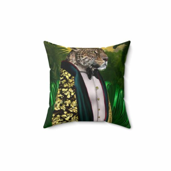 Bedding | Jungle King Portrait Printed Throw Pillow Bedding Bedding